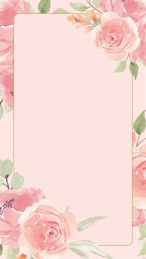 Pink Floral Invitation Background in Illustrator, EPS, JPG, SVG ...