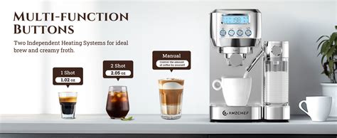 Amazon Amzchef Espresso Machine With Lcd Display Bar