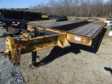 1997 Dynaweld 20 Ton Trailer 25 5 Dove Dual Tandem Steel Ramps