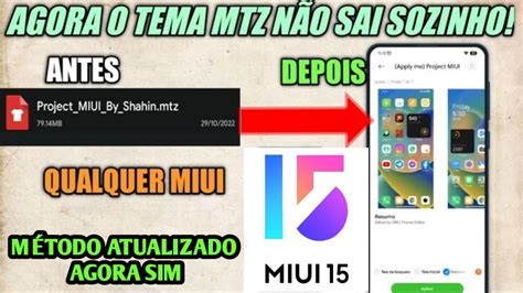 Como Usar Temas Mtz No Xiaomi Global Sem Root E Sem O Mtz Sair Sozinho