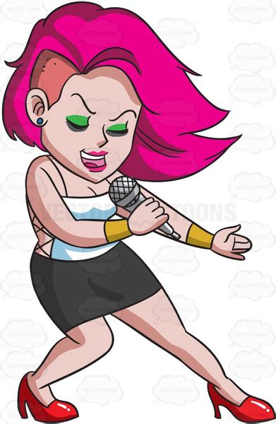 Clipart Female Singer Cartoon Free Images At Clker Vector Clip