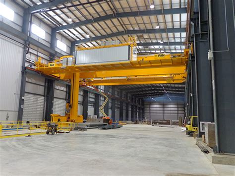 Installation Of 87 Ft Span 90000 Lb Capacity Overhead Stacker Crane