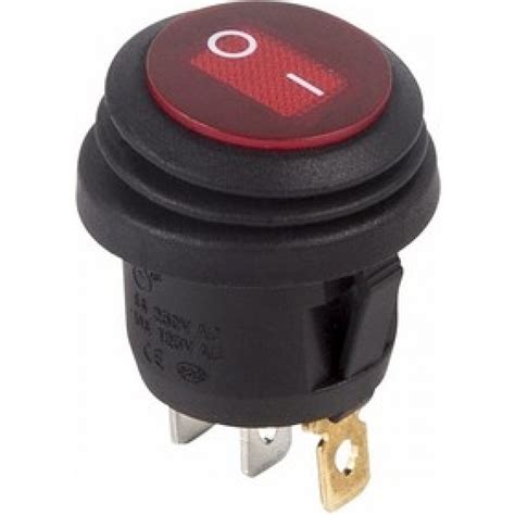 intrerupator circular cu  pozitii iluminat led waterproof pentru