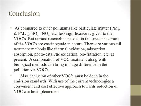 Volatile Organic Compounds Voc S Pptx