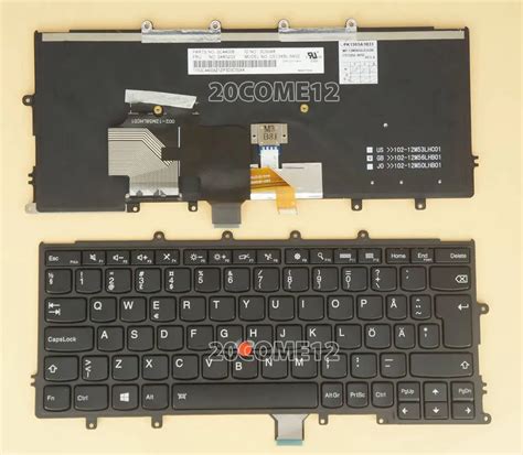 FOR Lenovo Thinkpad X240 X240S X250 Laptop Keyboard Swedish Finnish ...