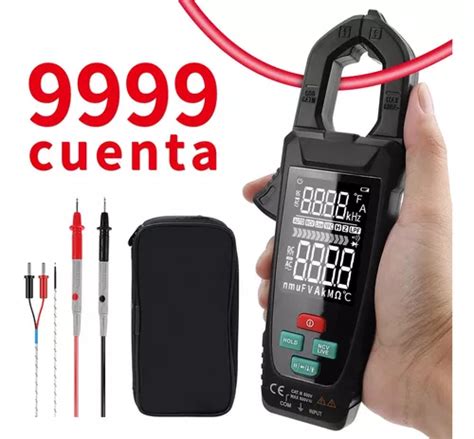 9999 Cuentas Digital Lcd Multimetro De Pinza Voltimetro Ncv Meses Sin Intereses