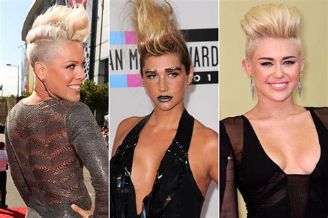 Pink vs. Kesha vs. Miley Cyrus: Who Has the Best Blond Mohawk ...