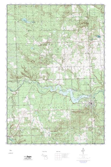 Mytopo Mio Michigan Usgs Quad Topo Map