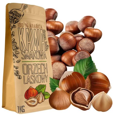 Kawa Mielona Smakowa Orzechowa Hazelnut Orzech Laskowy Kg Green Touch