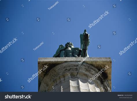 Monument Sculpture Belgrade Victor Made Bronze Stock Photo 1452024560