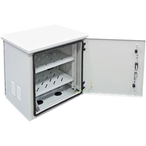 Electriduct Ip55 Rack Mount 19 Inch Outdoor Network Enclosure With Fans 12u Height X 216