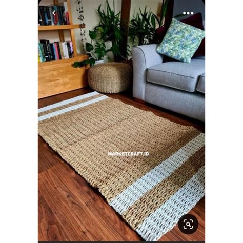 Jual Karpet Persegi Anyaman Seagrass Floormat Rug Seagrass Karpet