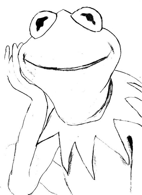 Muppets Character Kermit The Frog Coloring Pages : Coloring Sky | Frog ...