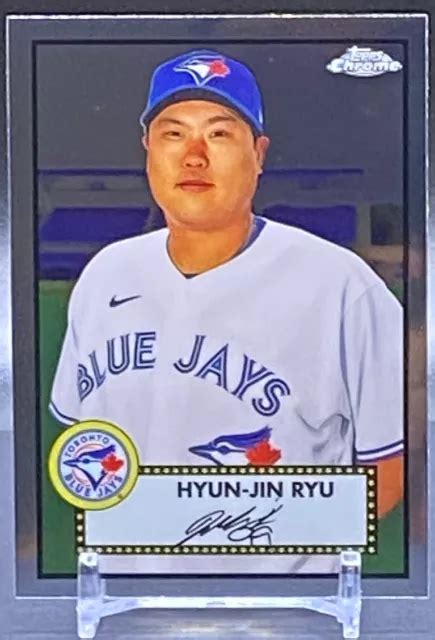 Topps Chrome Platinum Anniversary Hyun Jin Ryu Toronto Blue