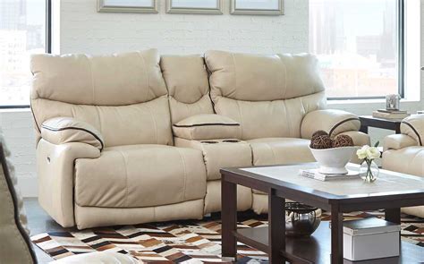 CatNapper Larkin Power Lay Flat Reclining Console Loveseat with Storage ...