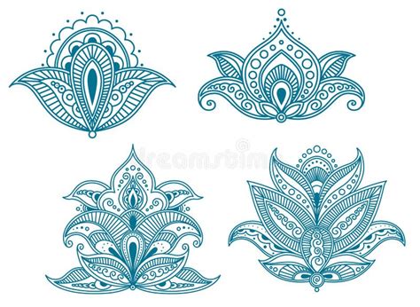 Abstract Persian Floral Stock Vector Illustration Of Tile