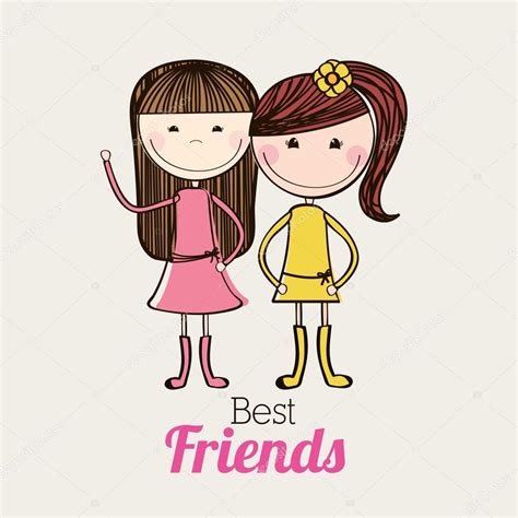 Best Friends Design Stock Vector Image By ©yupiramos 59059571