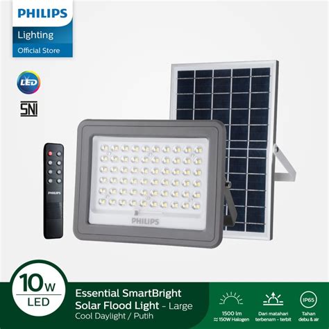 Jual Philips Essential Smartbright Solar Flood Light Large Bvc Led