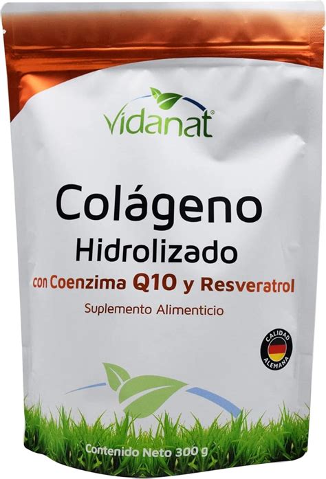 Vidanat Colágeno Hidrolizado Con Coenzima Q10 Y Resveratrol Con 300g