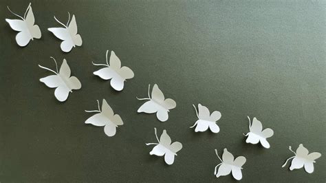 How To Make Easy Paper Butterflies Wall Decor Paper Butterfly DIY