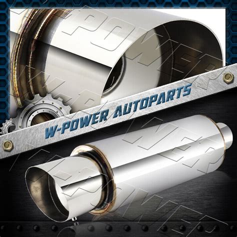 4 Slant N1 Tip Stainless Racing Weld On Exhaust Muffler Silencer 3