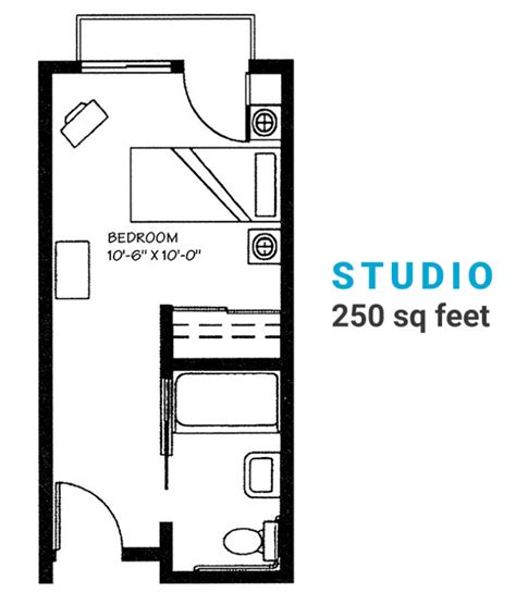 Ft Studio Apartment Floor Plans