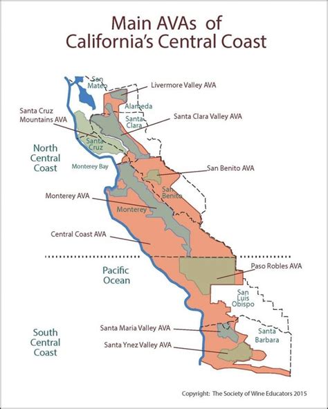 Wine Regions Of Californias Central Coast #wine #wineeducation ...