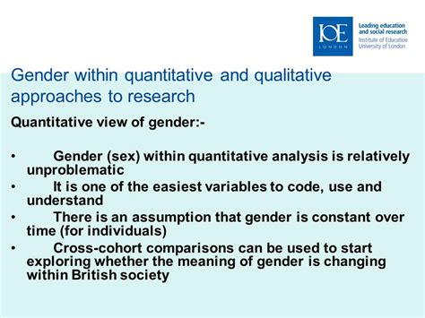 Breaking Down The Binary Divide Constructions Of Gender In Quantitative And Qualitative