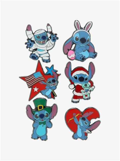Hot Topic Loungefly Disney Lilo Stitch Holidays Blind Box Enamel Pin At Hamilton Place In