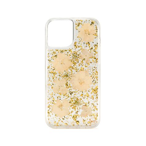 iPhone 12 Floral Case - Gold - Fone Express