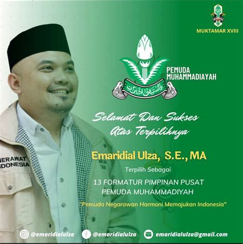 Mengenal Sosok Emaridial Ulza Putra Kerinci Formatur Pimpinan Pusat