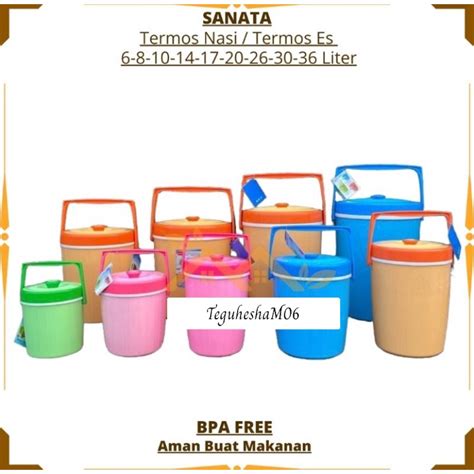 Jual SANATA Thermos Nasi Ice Termos Es Nasi 6 8 10 14 17 20 26 30