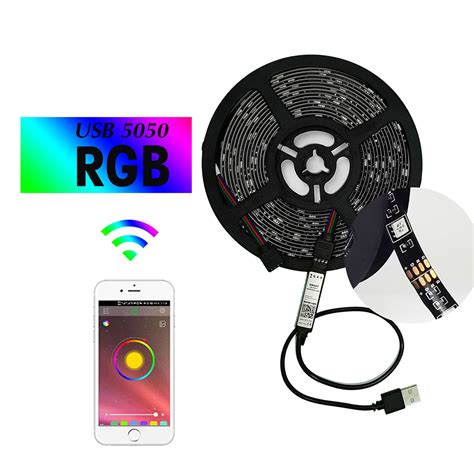 Ripley Cinta Tira Luces Led Rgb Mts Usb Bluetooth App Tv Pc