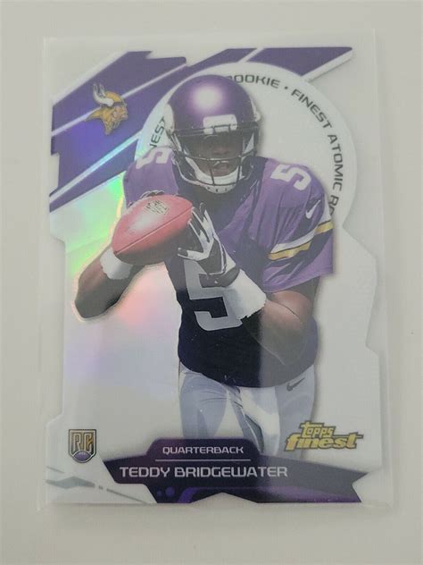 2014 Topps Finest Finest Atomic Rookie Teddy Bridgewater FAR TBR