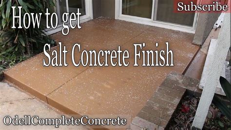 Rock Salt Concrete Finish Problems - Home Advisor Blog