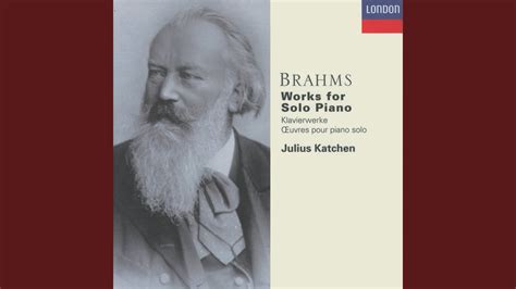 Brahms Fantasias 7 Piano Pieces Op 116 6 Intermezzo In E Major