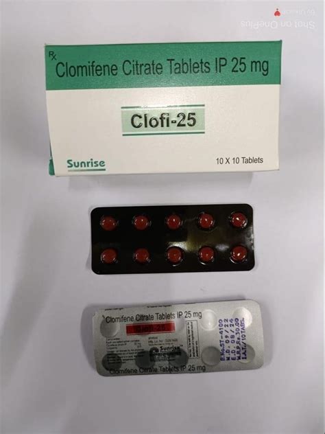 Clofi Clomiphene Citrate Mg Packaging Size Tablet Stripe Dose