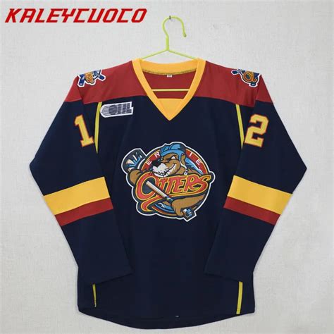 Erie Otters #12 Alex DeBrincat Stitched Hockey Jersey-in Hockey Jerseys ...