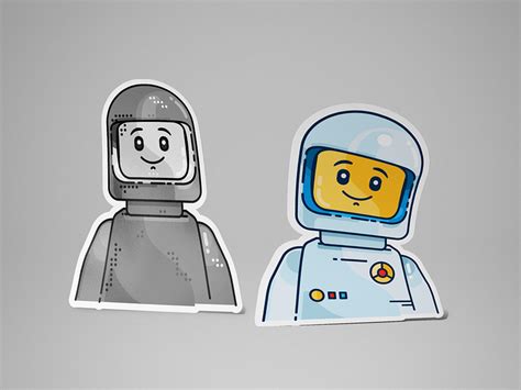 Lego stickers by Aleksandar Savic / almigor on Dribbble