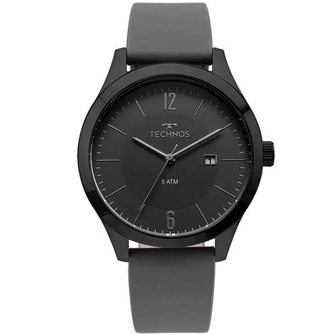 Rel Gio Technos Masculino Steel Mou P Preto Preta Chic