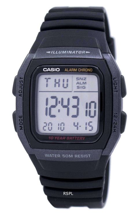 Casio Youth Digital Illuminator W 96H 1BVDF W 96H 1BV Mens Watch