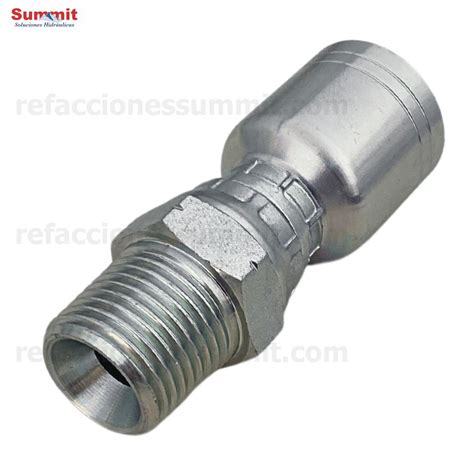 Conector Recto Rosca Npt Macho Swivel Manguera R Y R