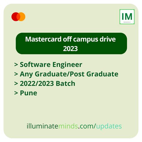 Mastercard Off Campus Drive Software Engineer Any Graduate