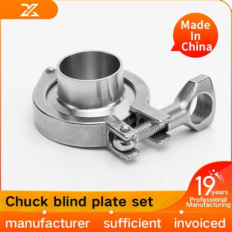 A O Inoxid Vel Clamp Chuck Blind Plate Set Bra Adeira De Tubula O Sanit