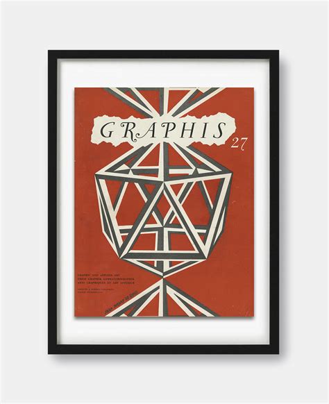 Graphis Magazine 1949 Issue 27 Cover Print The Curious Desk