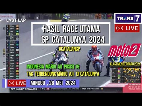 Hasil Moto Hari Ini Hasil Race Moto Catalunya Klasemen Moto