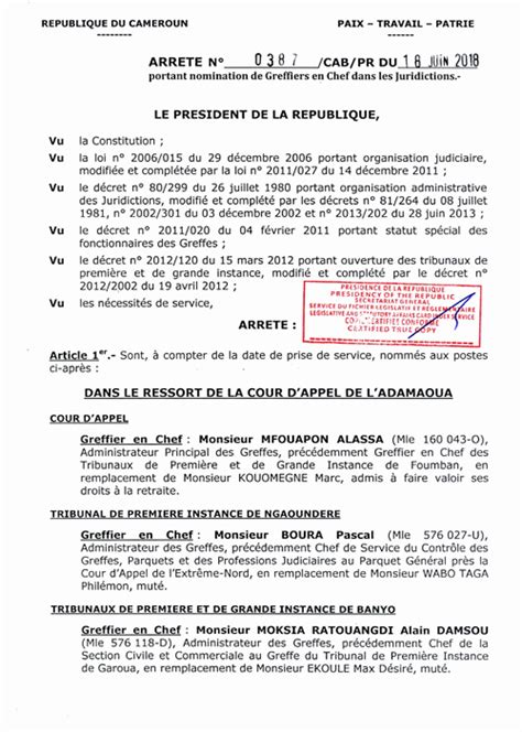 Consultation Et Arrete De Nomination