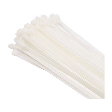 Amazon GTSE 14 Inch White Clear Zip Ties 100 Pack 40lb Strength