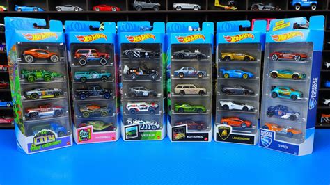 Lets Open 6 Hot Wheels 5 Packs Youtube