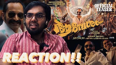 Aavesham Official Teaser Reaction Jithu Madhavan Fahadh Faasil